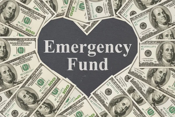 Love to have an emergency fund message — стоковое фото