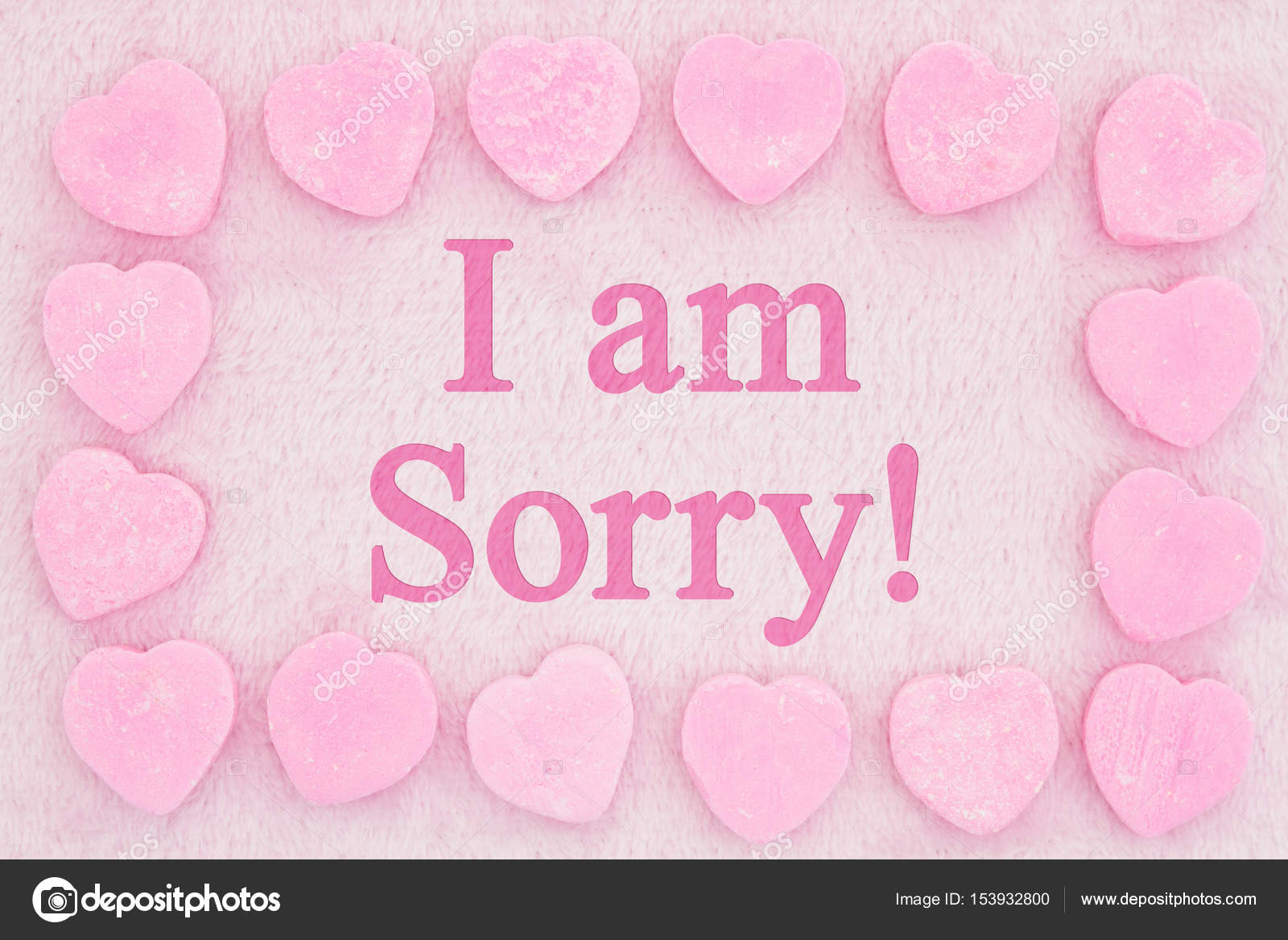 Old Fashion I Am Sorry Message Stock Photo C Karenr