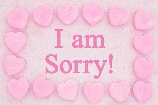 Old fashion I am sorry message