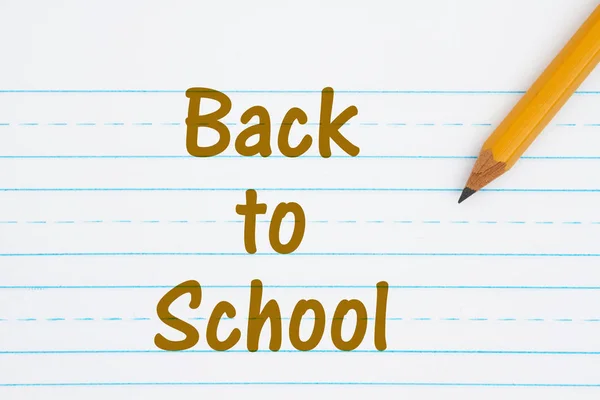 Back to School message — Stock Photo, Image
