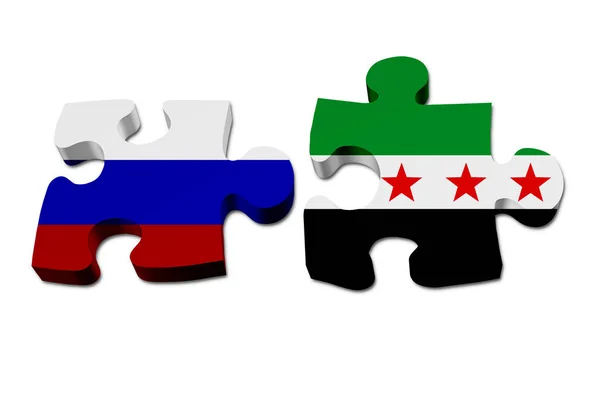 Ryssland och Syrien arbetar tillsammans — Stockfoto