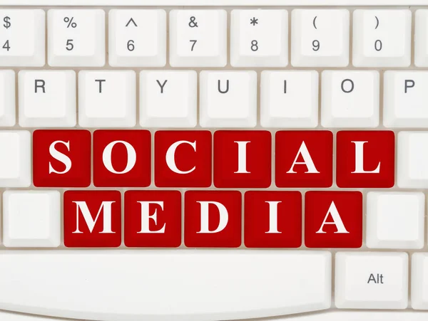 Soziale Medien im Internet — Stockfoto