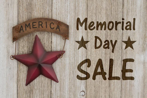 Mensaje de venta Memorial Day —  Fotos de Stock