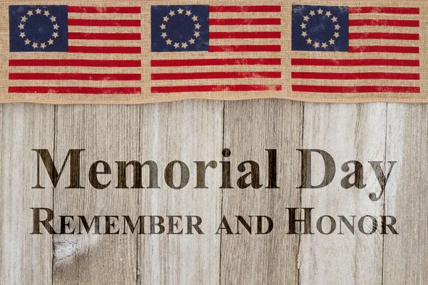 Memorial Day greeting — Stock Photo, Image