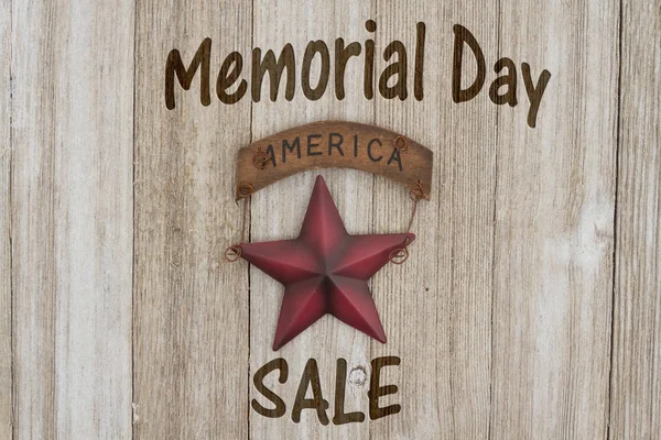 Memorial Day sale message — Stock Photo, Image
