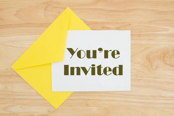 You're invited message — Stock Photo, Image