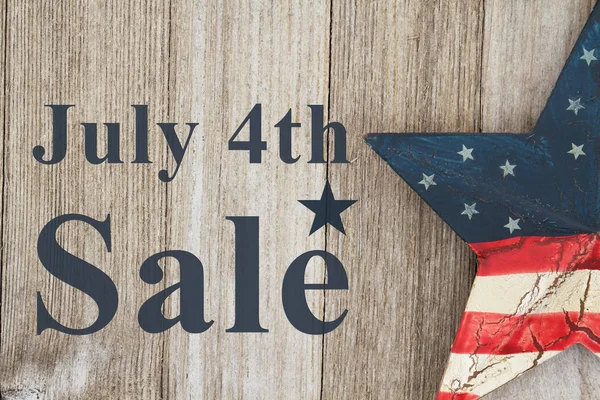 4th of July Sale message — Stock Photo, Image