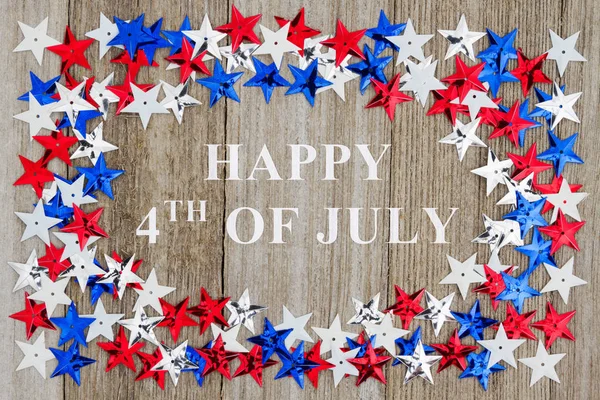 Happy 4th of July message — Stock Photo, Image