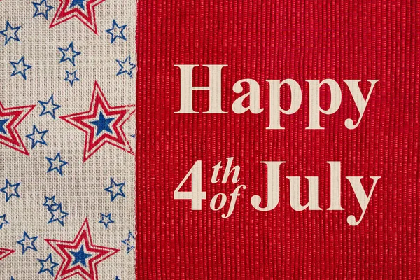 Happy 4th of July greeting — Stock Photo, Image