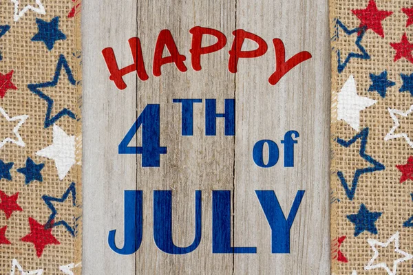 Happy 4th of July greeting — Stock Photo, Image