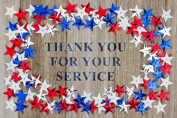 Thank You For Your Service message — Stock Photo, Image