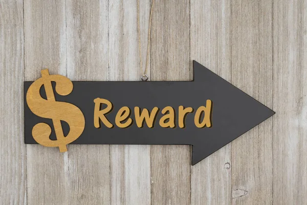 Reward this way sign — Stock Photo, Image