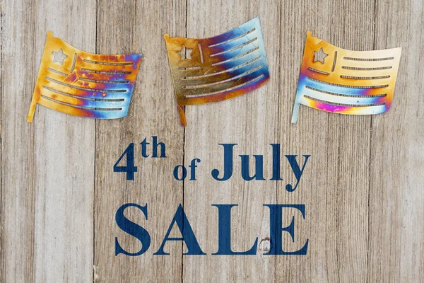 4th of July sale message — Stock Photo, Image