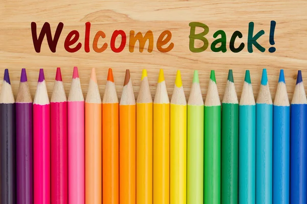 Welcome back message — Stock Photo, Image