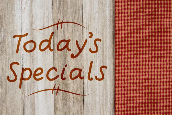 Today's Specials sign — Stock Photo, Image