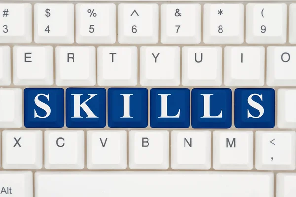 Skills training on the internet — Stock Photo, Image