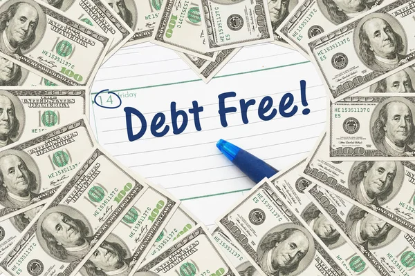 Love being debt free — Stock Photo, Image