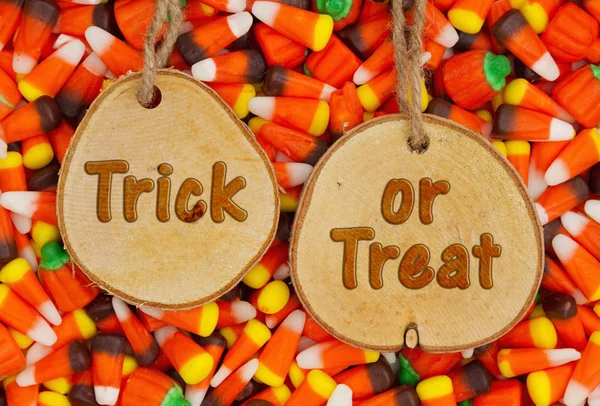 Halloween Trick or Treat pozdrowienie — Zdjęcie stockowe