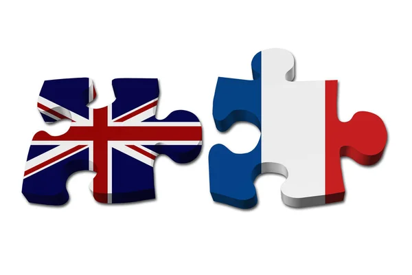 Relationship between the Britain and France — Stock Photo, Image