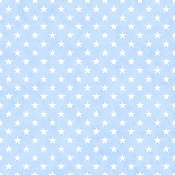 青と白の星のシームレスなパターン背景 — ストック写真