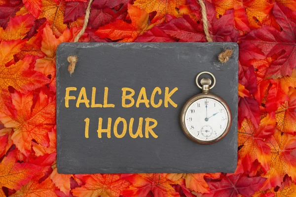 Fall Time Change message — Stock Photo, Image