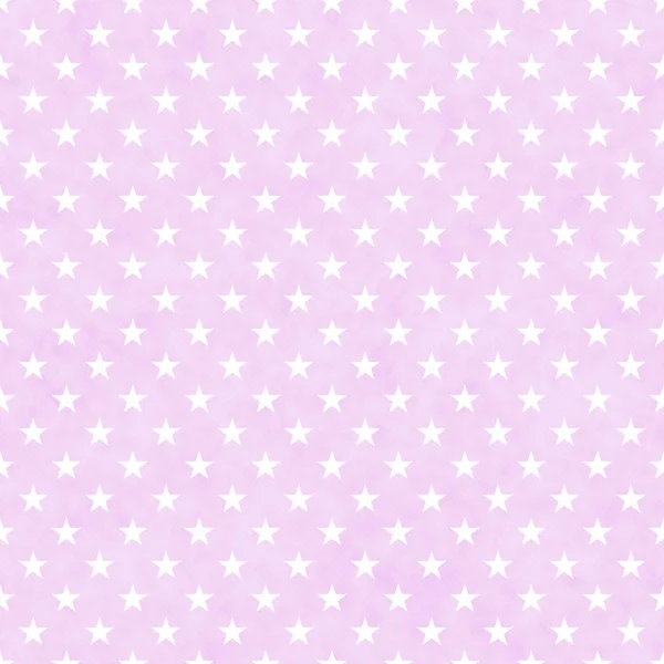 Pink and white stars seamless pattern background — Stock Photo, Image