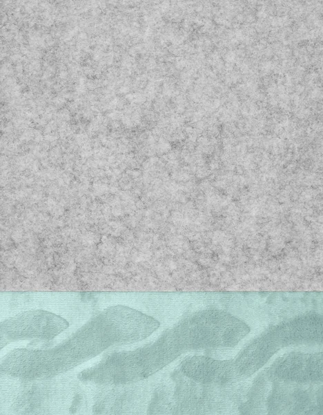 Textura verde felpa y gris fieltro tela material fondo — Foto de Stock