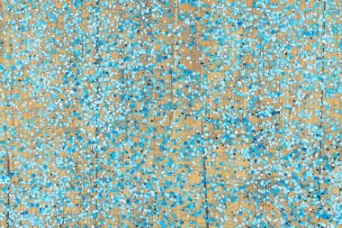 Mavi ve beyaz desenli altıgen parıltısı grunge wood backgro 'nun üzerinde