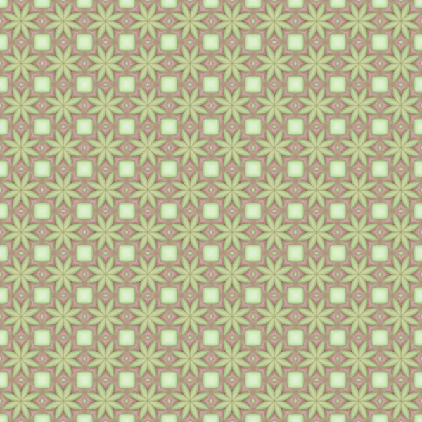 Green flower mosaic detailed seamless textured pattern backgroun — 스톡 사진