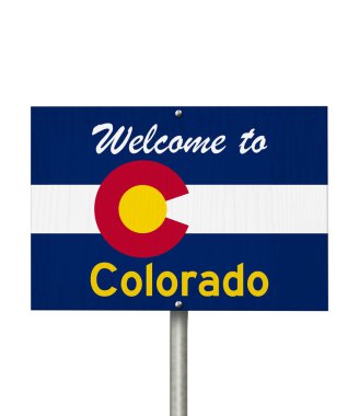 Colorado Eyaleti yol tabelasına hoş geldiniz.