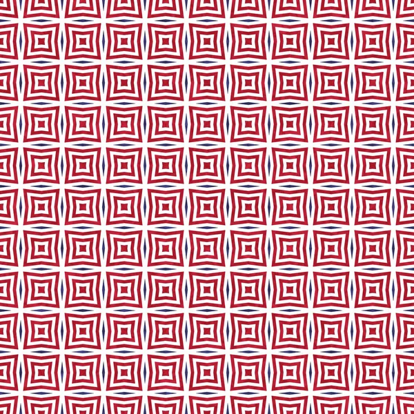 赤の正方形の抽象的な幾何学的なシームレスで繰り返しテクスチャパターンの背景 — ストック写真