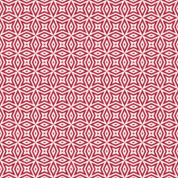 Red White Star Burst Abstract Geometric Seamless Repeat Textured Pattern — Stock Photo, Image