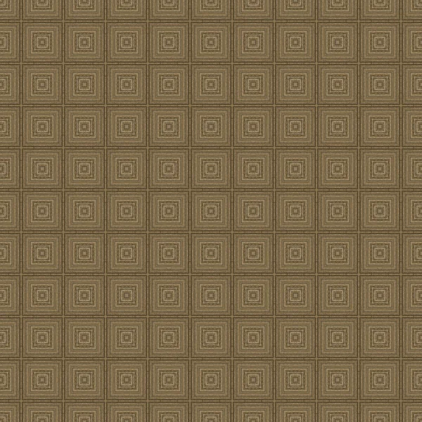 Brown Concentric Square Detailed Seamless Repeat Textured Pattern Background — Stock Photo, Image