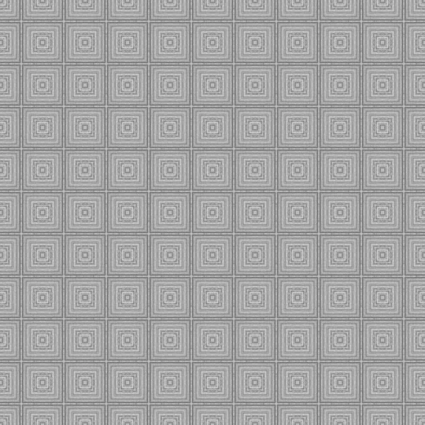 Gray Concentric Square Detailed Seamless Repeat Textured Pattern Background — Stock Photo, Image