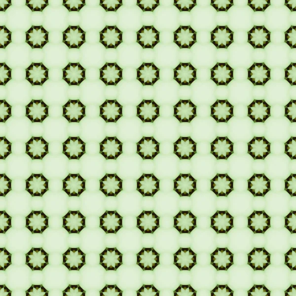 Blassgrünes Sternenmosaik Detailliert Nahtlos Und Wiederholt Strukturierte Muster Hintergrund — Stockfoto