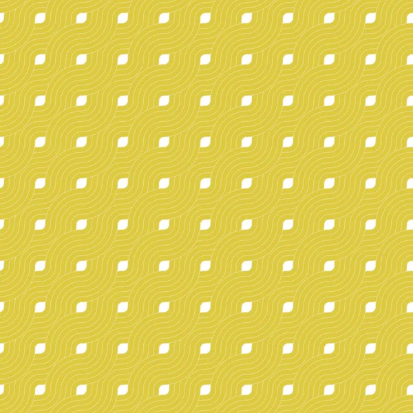 Yellow Repeat Swirl Background Abstract Geometric Truchet Seamless Textured Pattern — Stock Photo, Image