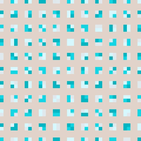 Teal Repeat Square Background Abstract Geometric Truchet Seamless Textured Pattern — Stock Photo, Image