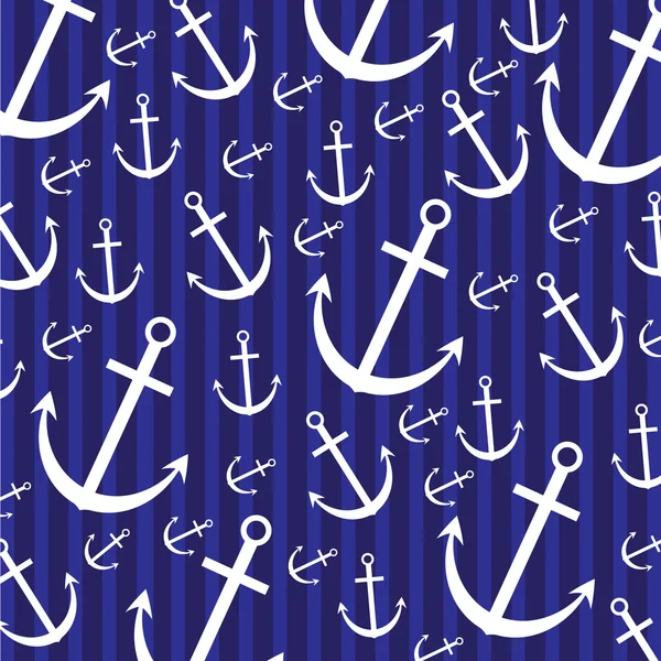 Seamless anchor pattern in vector format. — Stock Vector