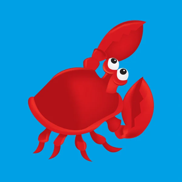 Cartoon crab in vector format. — Stock Vector