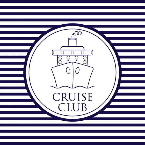 Cruise Club background in vector format. — Stock Vector