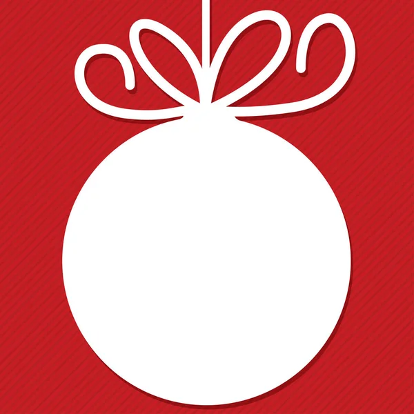 Funky Christmas bauble tag en formato vectorial . — Archivo Imágenes Vectoriales