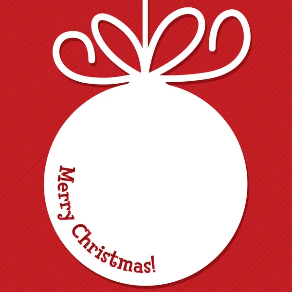 Funky Christmas bauble tag en formato vectorial . — Vector de stock