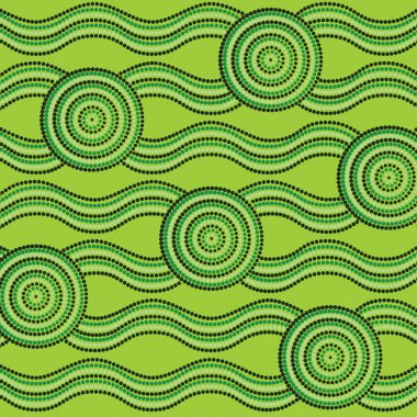 Vektör formatında resim soyut Aborijin nokta.