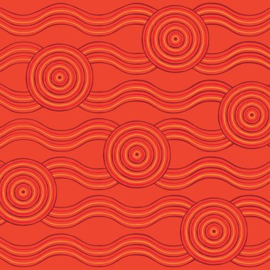 Yerli çizgi resim Vektör formatında soyut.