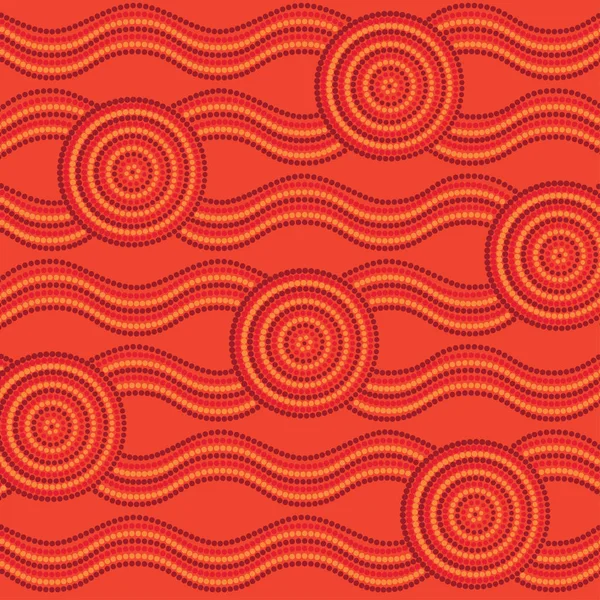 Vektör formatında resim soyut Aborijin nokta.