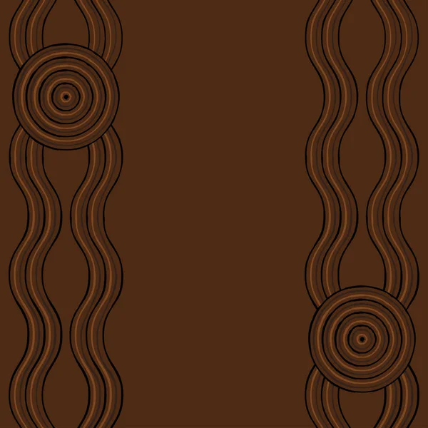 Fondo de arte aborigen australiano en formato vectorial . — Vector de stock