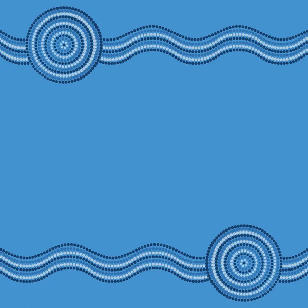 Fondo de arte aborigen australiano en formato vectorial . — Vector de stock