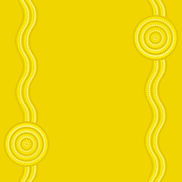 Fondo de arte aborigen australiano en formato vectorial . — Vector de stock