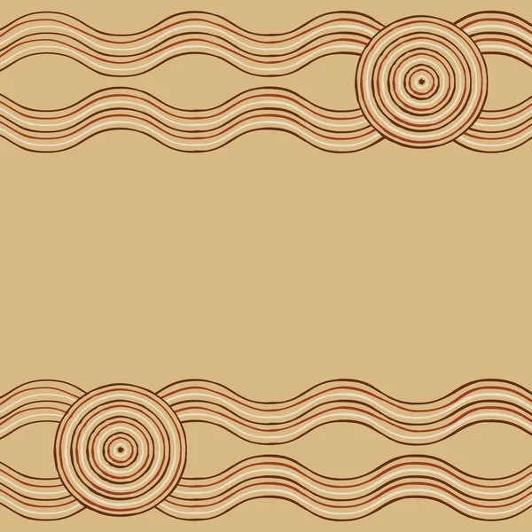 Австралийское искусство аборигенов в векторном формате . — стоковый вектор