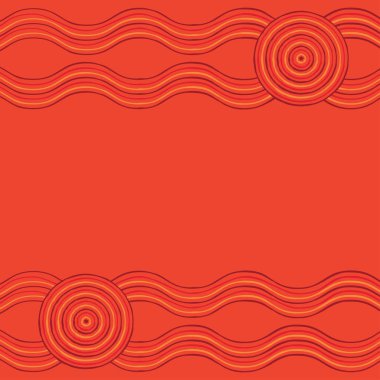 Australian Aboriginal art background in vector format. clipart